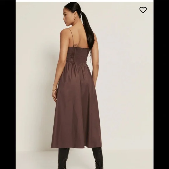 NWT Reformation Vinny Dress cafe - Picture 4 of 8